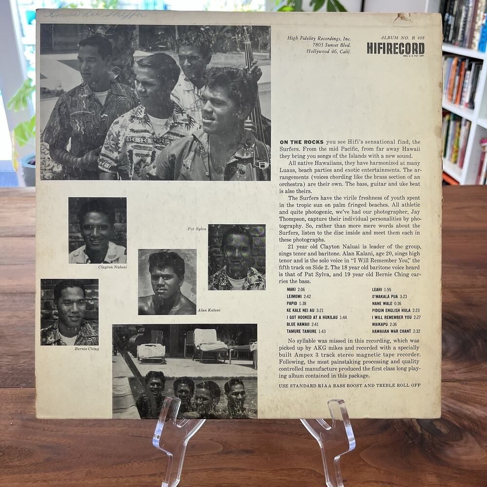 The Surfers On The Rocks Vinyl LP 1959 HIFI Record R 408 Promo - Picture 7 of 8